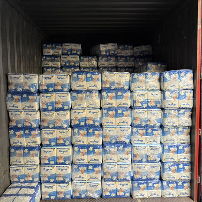 Adult Diaper Container Loading for incontinence care  for Aurtralia Market, USA, UK, France, Germany, Japan, Korea, Spain, Chile, Peru 